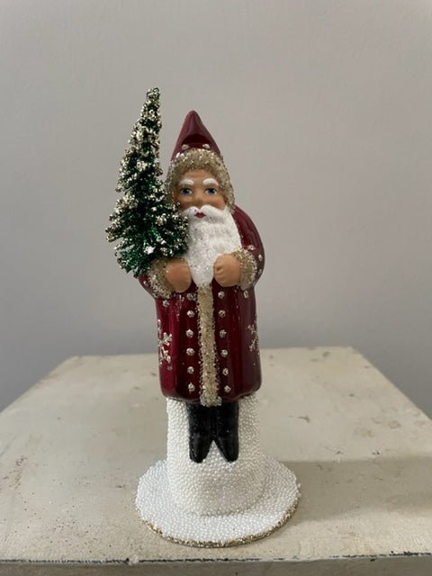 Santa Burgundy with Dots - Bon Ton goods