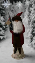 Load image into Gallery viewer, Santa no. 10 - Red Glitter with Brown Fur Trim - Ino Schaller
