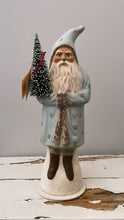 Load image into Gallery viewer, Santa no. 11 - Light Blue Old Fashioned Finish with Stars - Ino Schaller - Bon Ton goods
