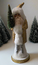 Load image into Gallery viewer, Santa no. 7 - Gold Coat with Hand Painted Motif - Ino Schaller
