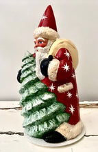 Load image into Gallery viewer, Santa Red with Silver Stars - Beaded - Bon Ton goods
