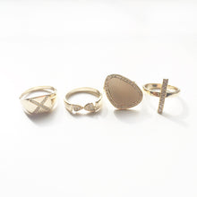 Load image into Gallery viewer, Signet Diamond X Ring - Bon Ton goods
