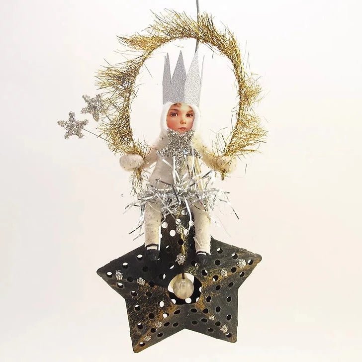 Star Gaze Princess Ornament - Vintage Inspired Spun Cotton - Bon Ton goods