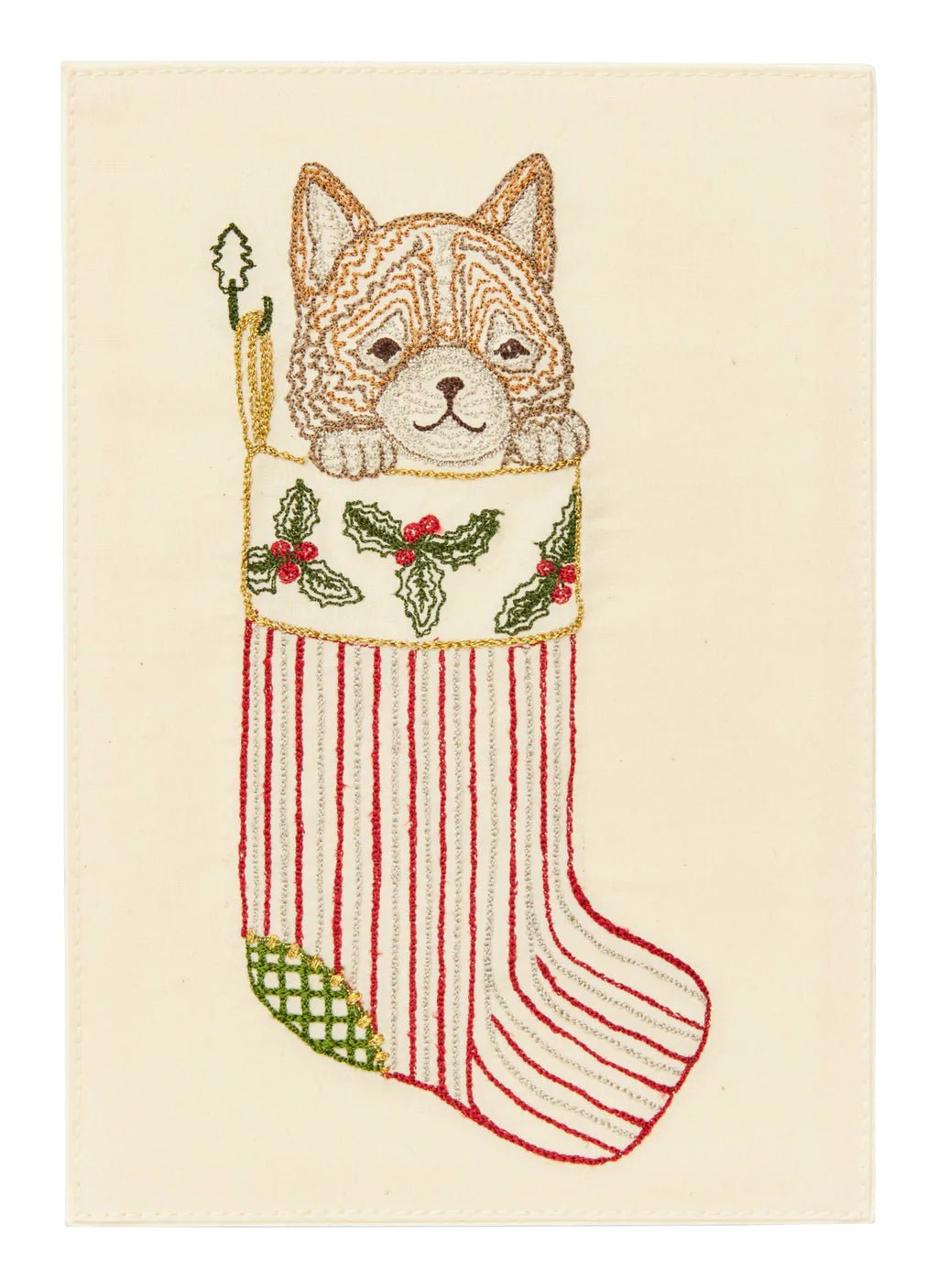 Stocking Cat Card - Bon Ton goods