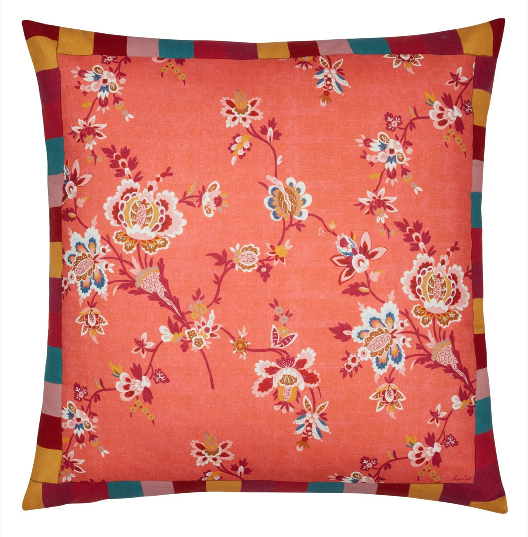 Swiss Geranium Yellow Pillow - Bon Ton goods