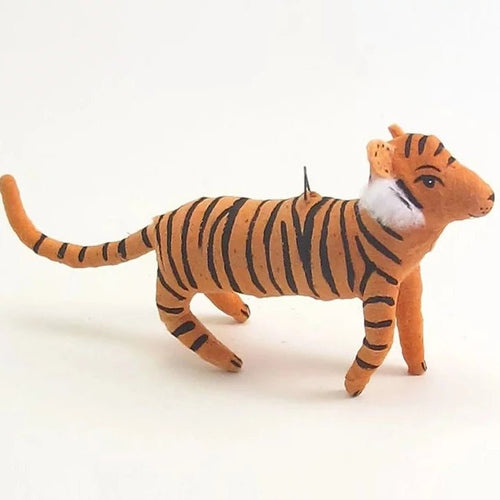 Tiger Ornament/Figure - Vintage Inspired Spun Cotton - Bon Ton goods