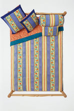 Load image into Gallery viewer, Varanasi Stripes Pervinch - Reversible Quilt - Bon Ton goods
