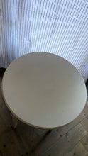 Load image into Gallery viewer, Vintage Dutch White Painted Round Table with Shelf - Bon Ton goods
