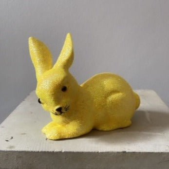 Warm Yellow Glitter Small Bunny Lying - Ino Schaller - Bon Ton goods