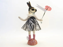 Load image into Gallery viewer, Zebra Print Bunny Faced Girl Figure - Bon Ton goods
