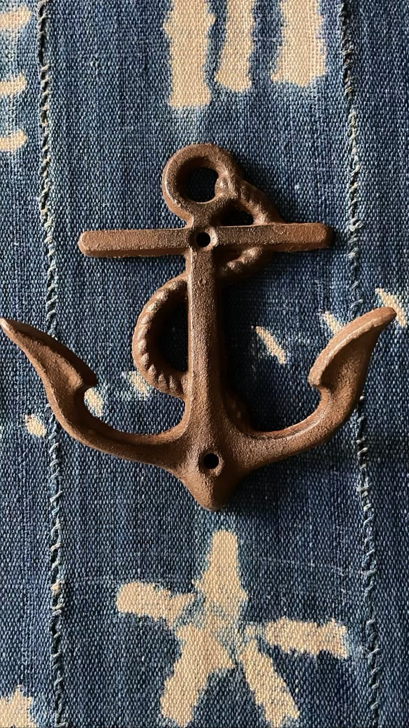 Cast Iron Hook Anchor - Vintage