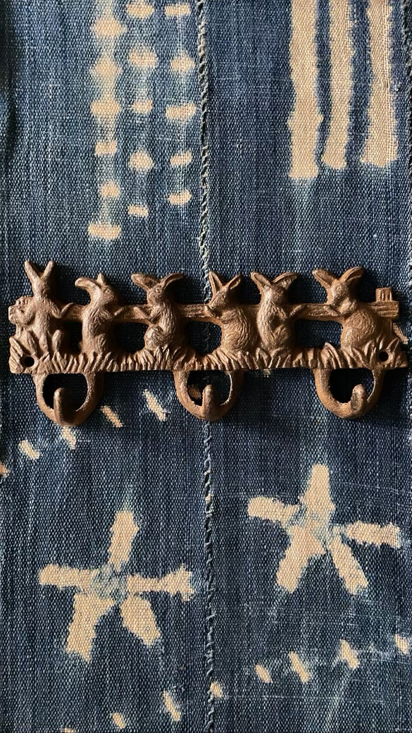 Cast Iron Hook Bunnies - Vintage