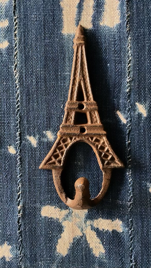 Cast Iron Hook Eiffel Tower - Vintage