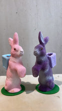 Load image into Gallery viewer, Dark Purple Felt, Bunny with Basket - Ino Schaller
