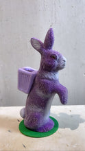 Load image into Gallery viewer, Dark Purple Felt, Bunny with Basket - Ino Schaller
